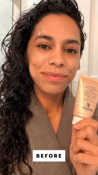 Shipin before applying the SisleyParis Radiant Glow Express Mask