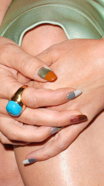 Hilary Duff's Color Block French Manicure Breaks Every Rule — See Photos