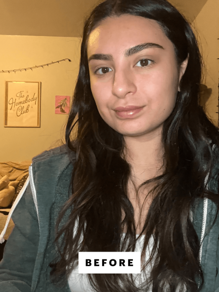 Selfie of Hussein before applying Kulfi Underlined Kajal in Nazar No More.